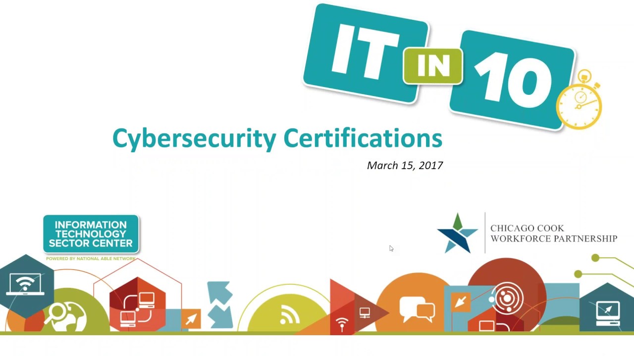 IT in 10 Episode 9 Cybersecurity Certifications IT Career Lab